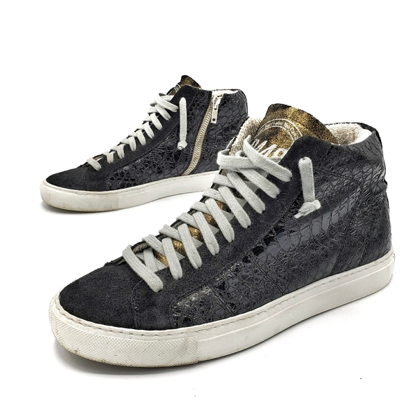 Snake Print Suede Black Sneakers | Poshmark